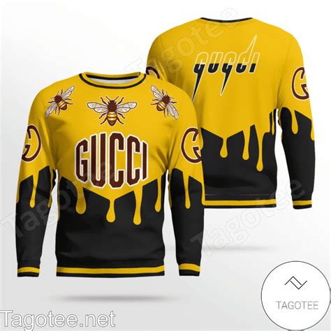 gucci yellow and black sweater